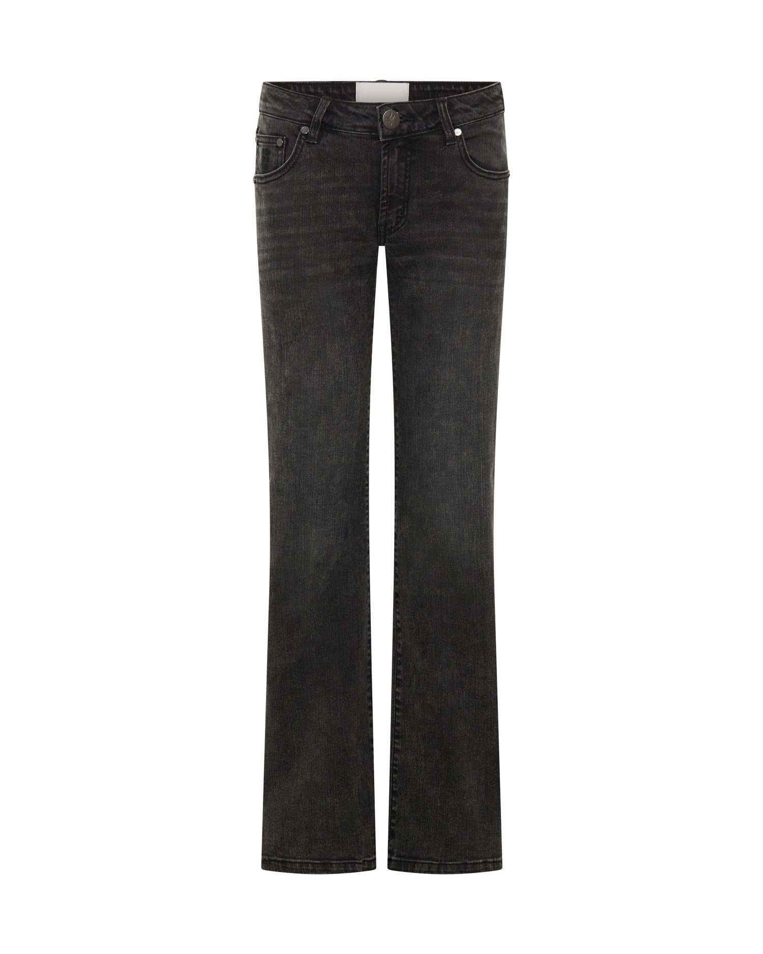 Alice Low Waist Bootcut Denim Jeans - Washed Black
