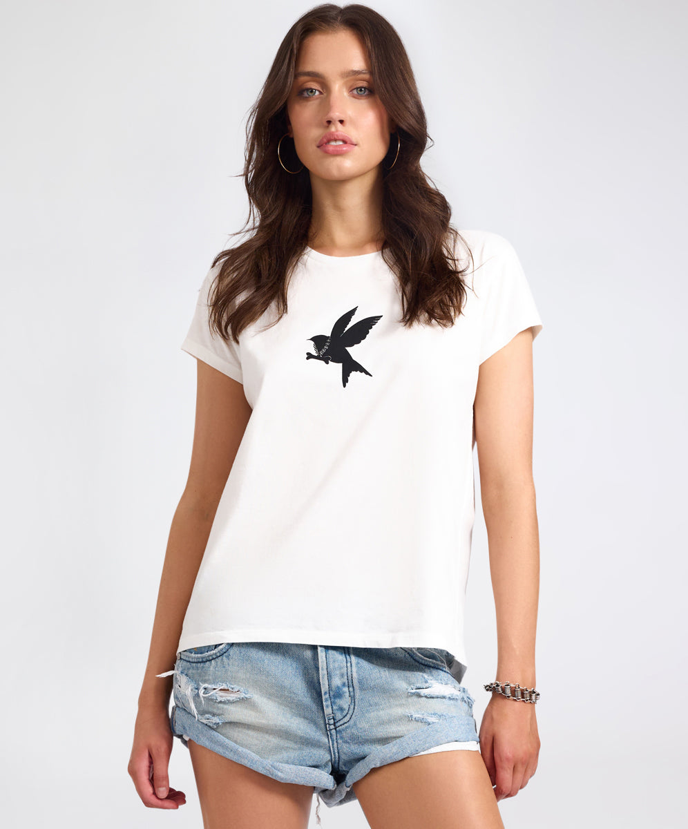 Classic Bird Tee - White