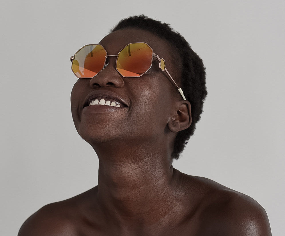 Superhero Sunglasses - Rose Gold