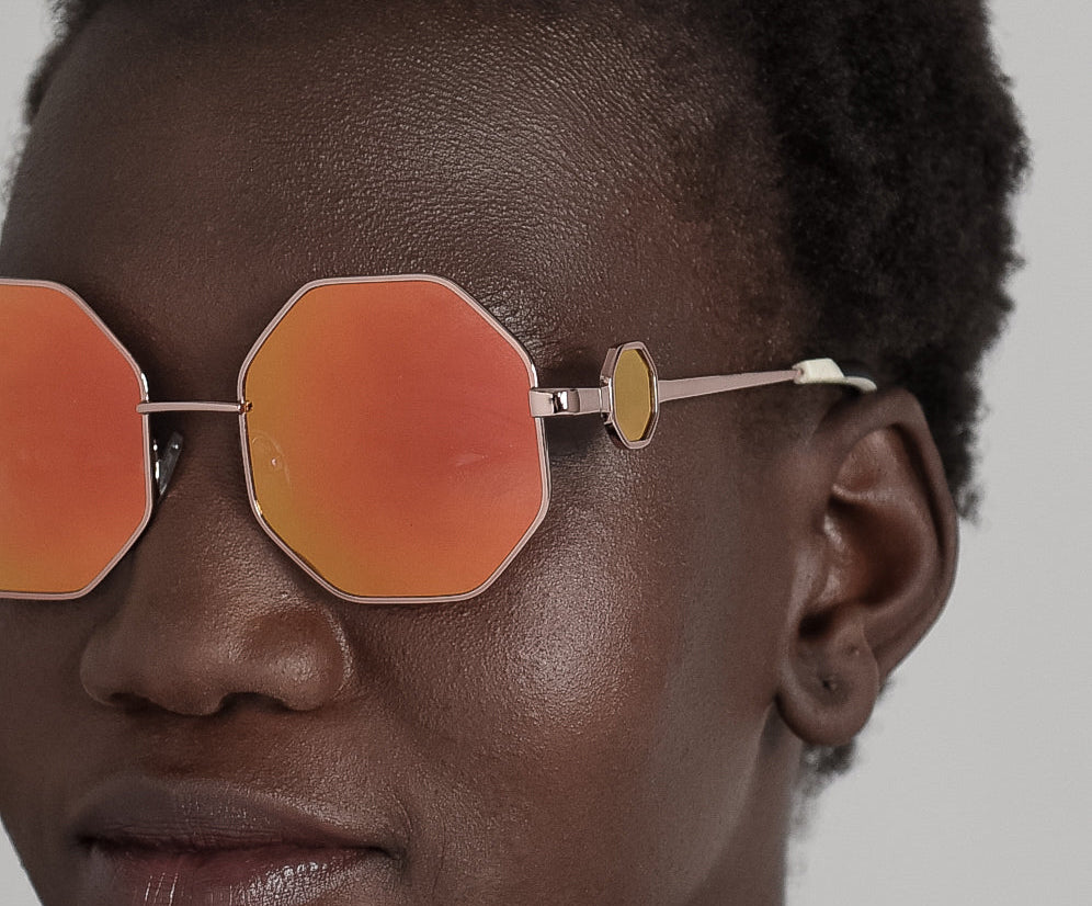 Superhero Sunglasses - Rose Gold