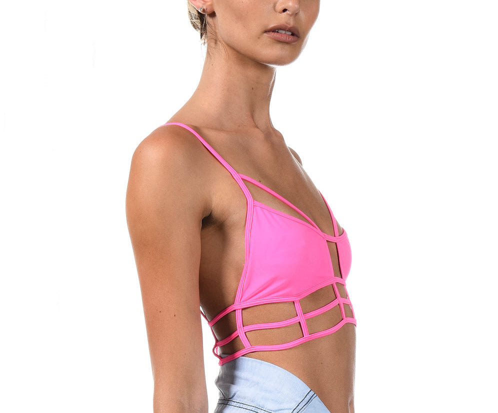 SUPERMAN BODICE PINK