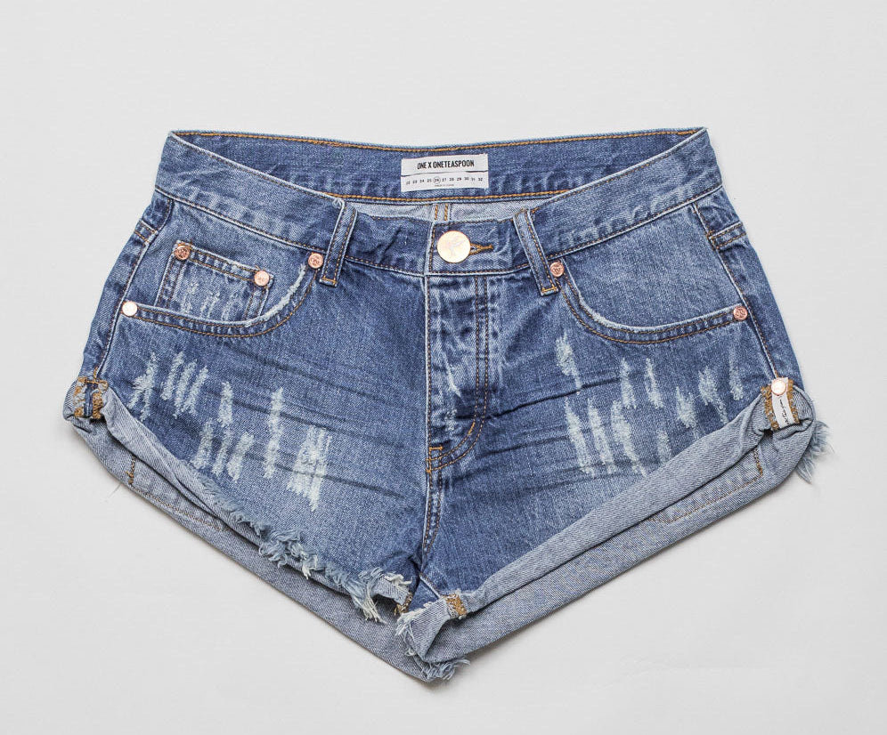 Bandits Low Waist Denim Shorts - Archived Pacifica