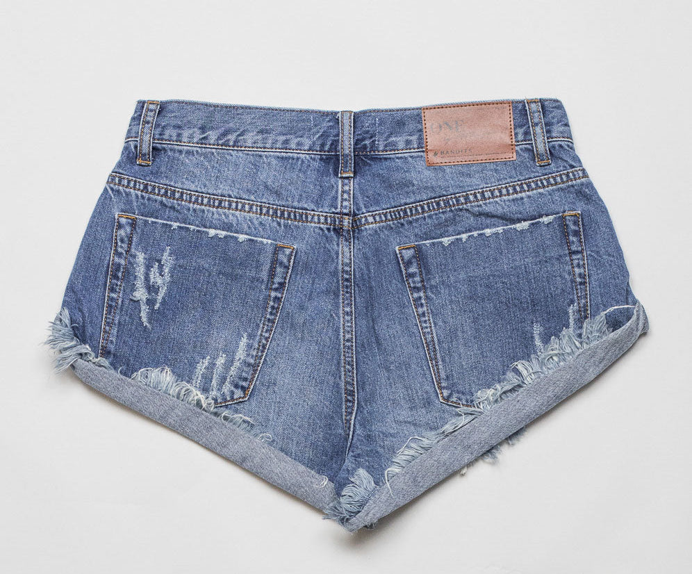 Bandits Low Waist Denim Shorts - Archived Pacifica