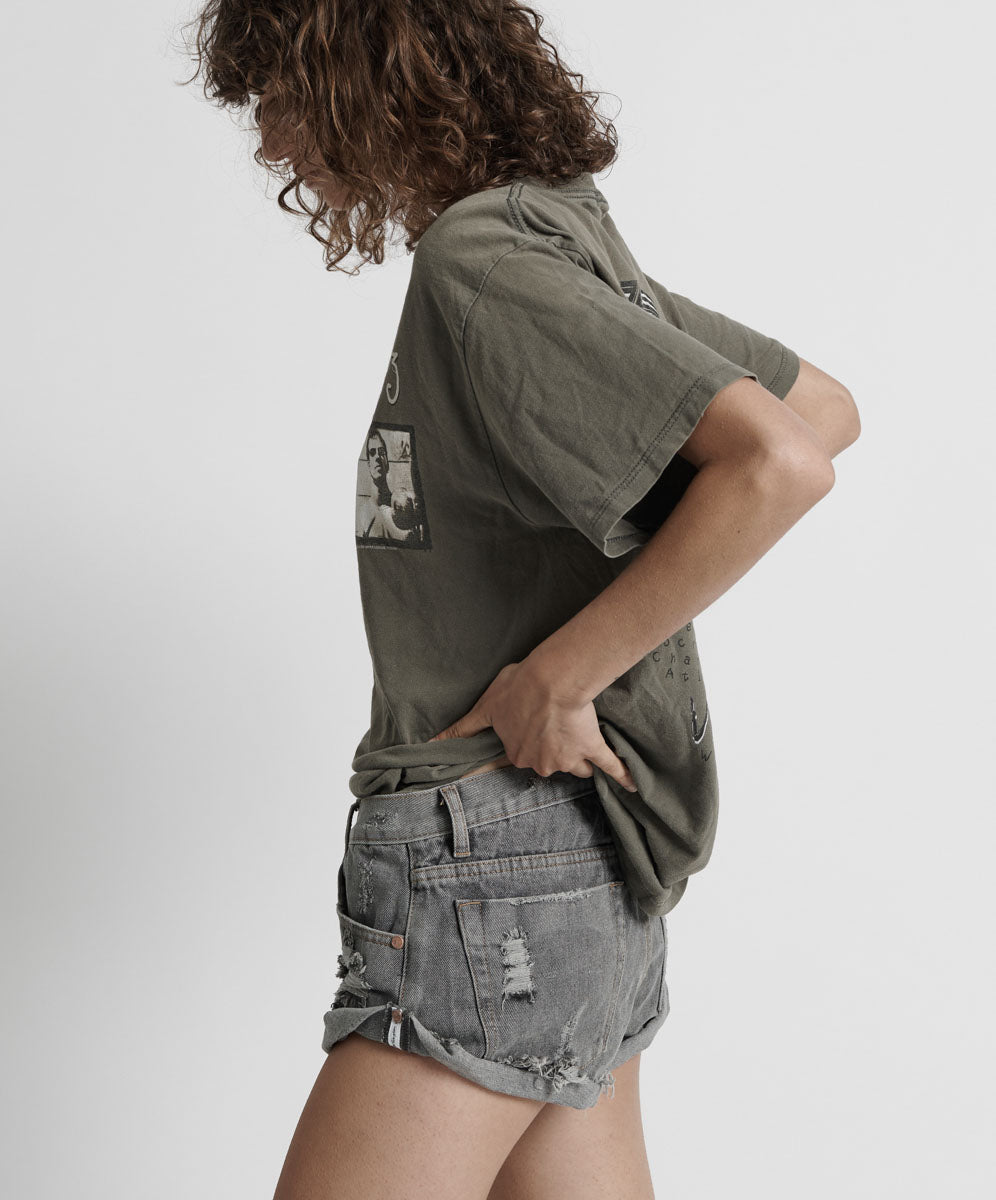 Products Bandits Low Waist Denim Shorts - Black Le Femme