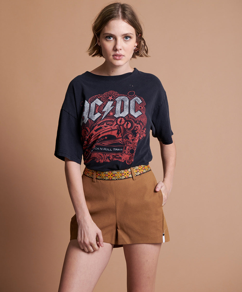 Products Fleetwood Vegan Leather Shorts - Tan