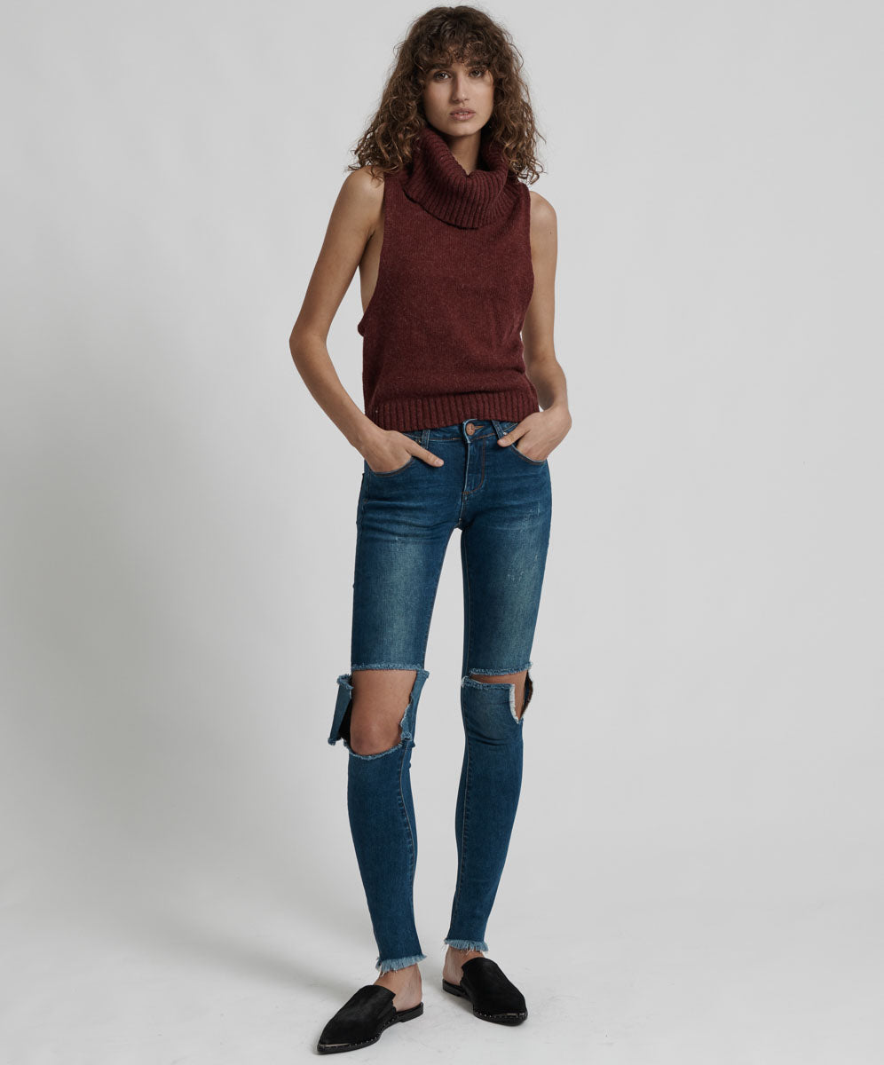 Products PARISIENNE ROLL NECK TOP