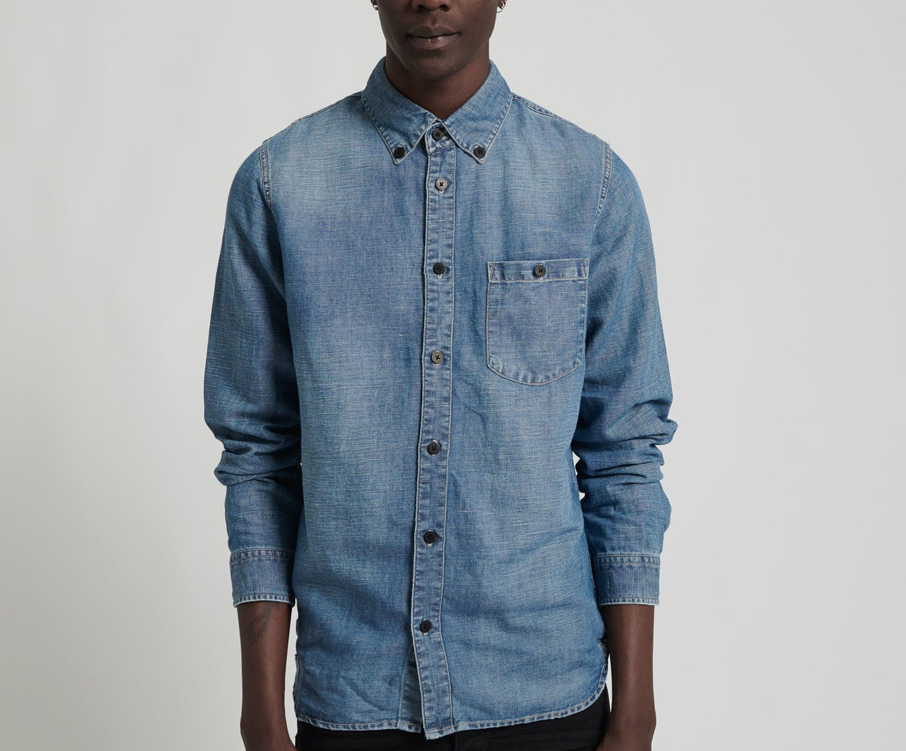 HOMME LIBERTY SHIRT BLUE