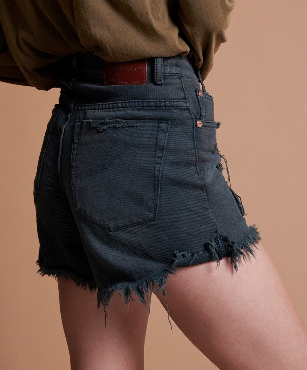 Products Hawks High Waist Denim Shorts - St Rebel