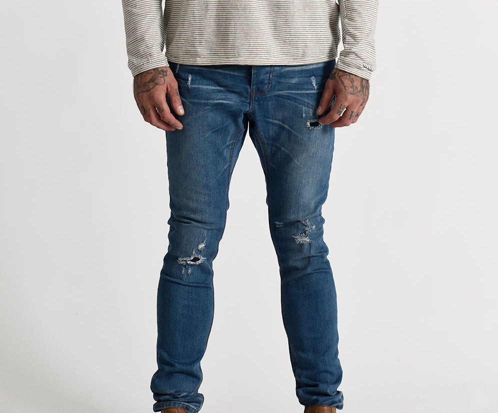 BLEU SABBATH MR BONES DENIM JEANS