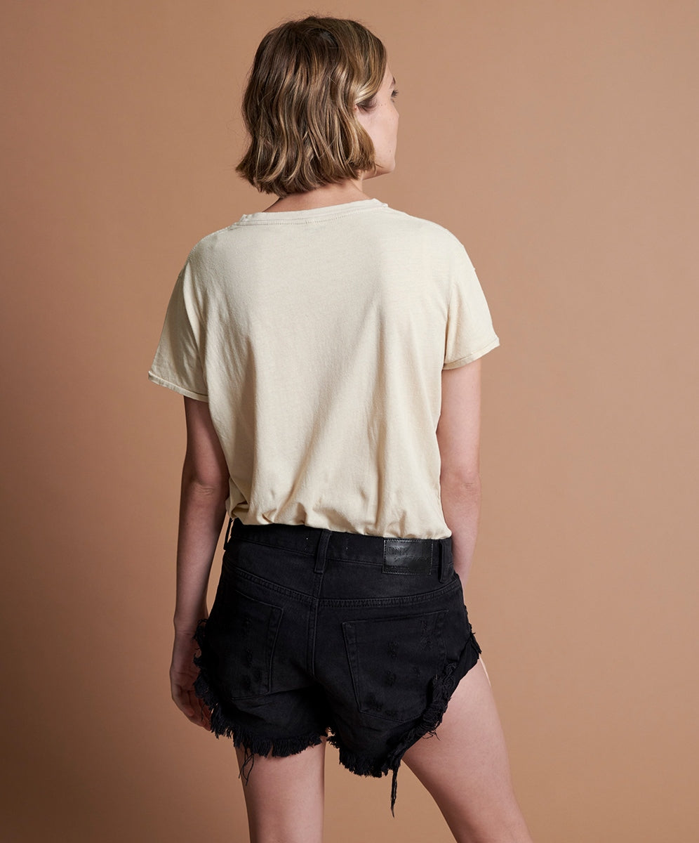 Products Bandits Low Waist Denim Shorts - Black Oak
