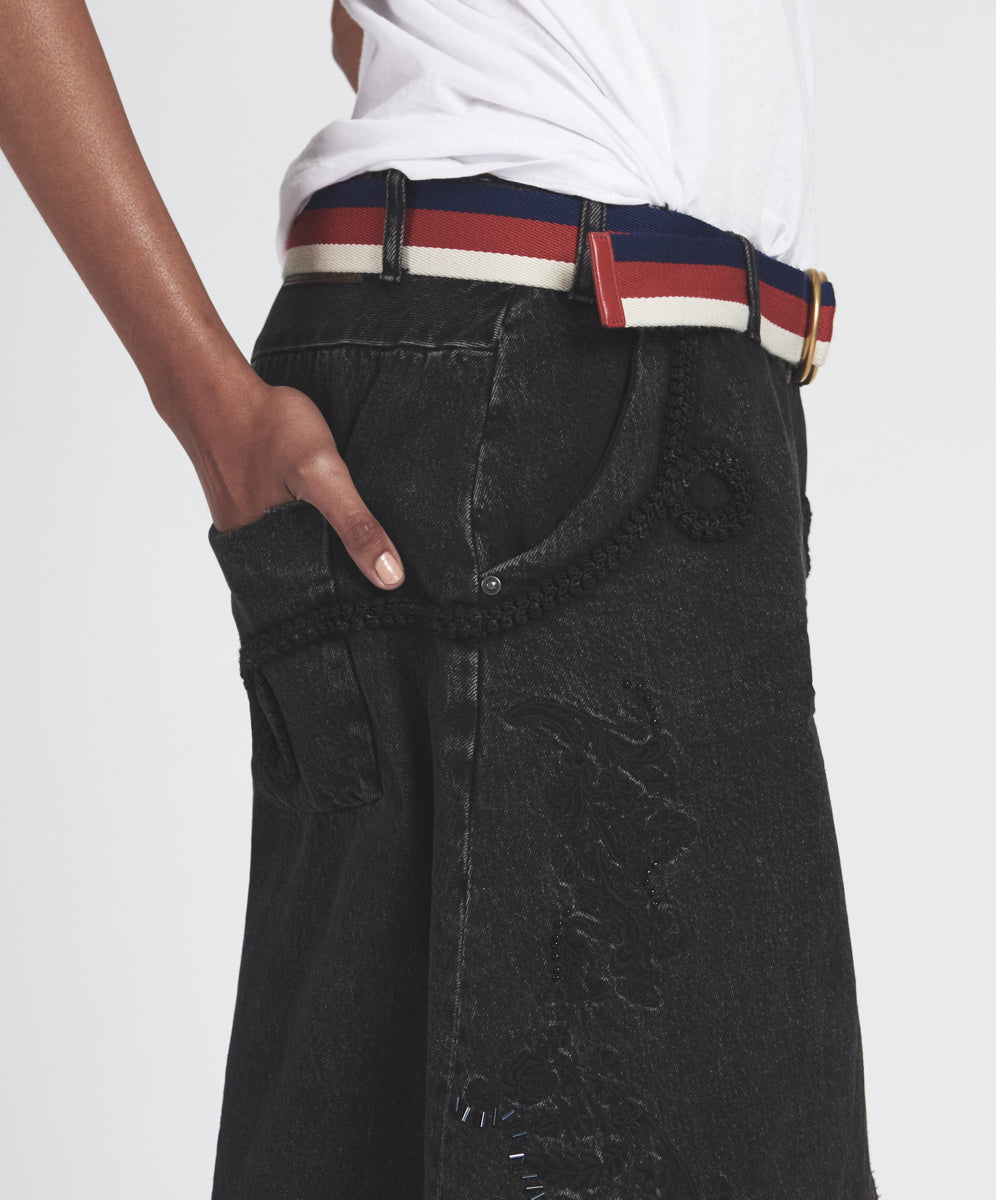 Products MRS CARTER LONG DENIM SKIRT