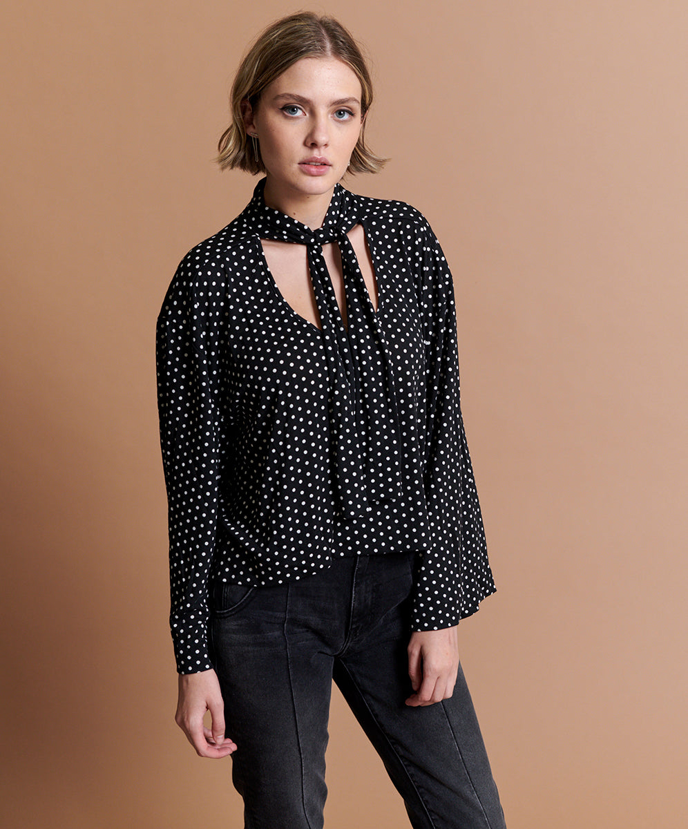 Products Bonnie Ace Top - Black White