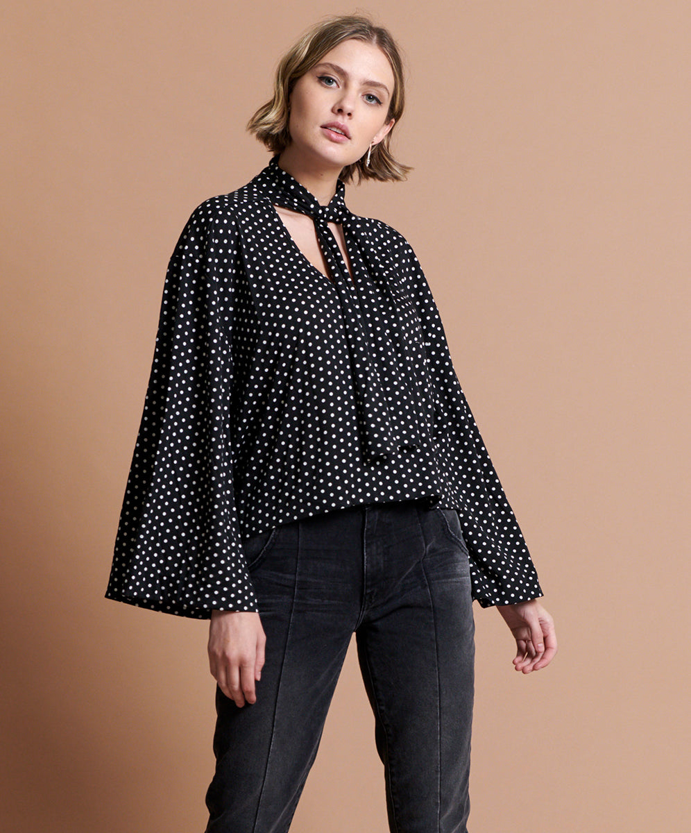 Products Bonnie Ace Top - Black White