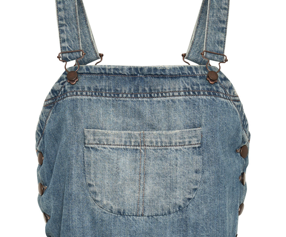 Denim Pinafore Top - Pacifica