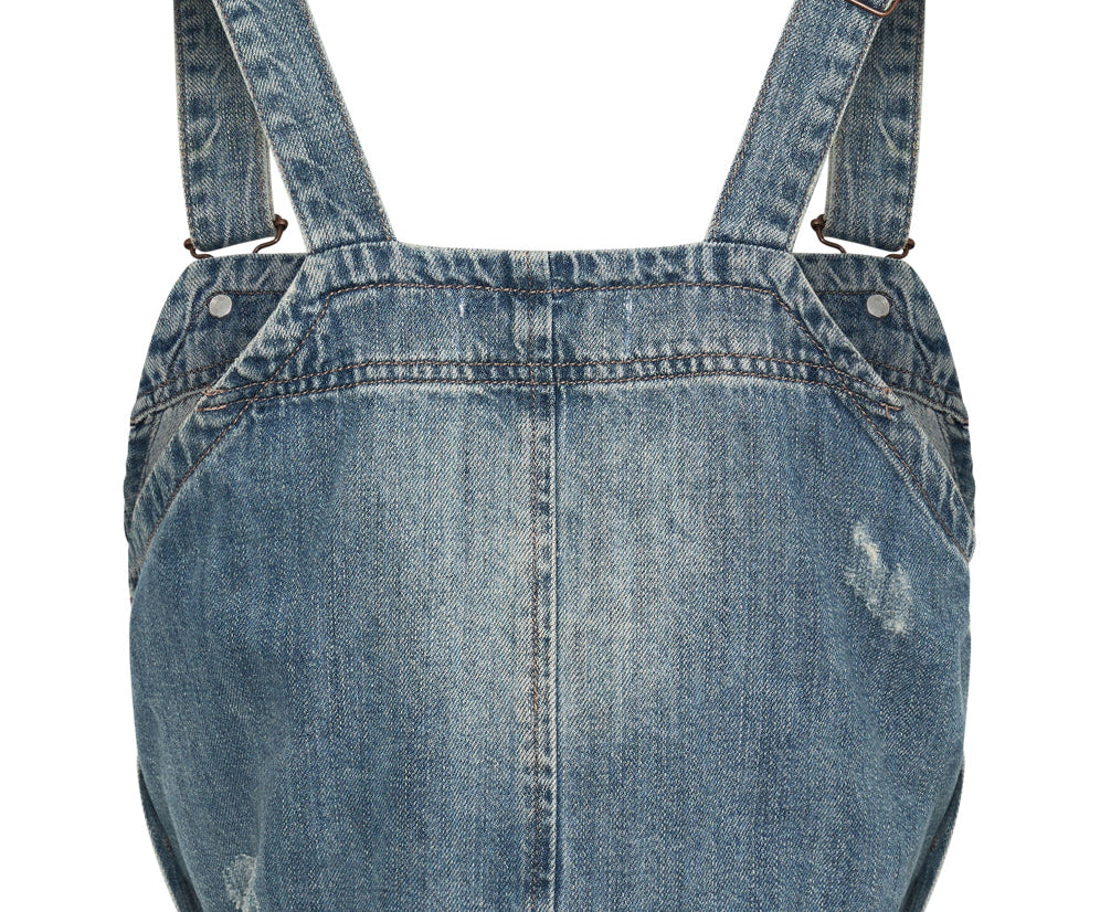 Denim Pinafore Top - Pacifica