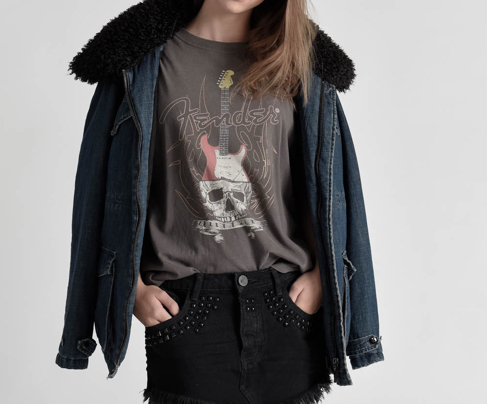 4040 DENIM MINI SKIRT
