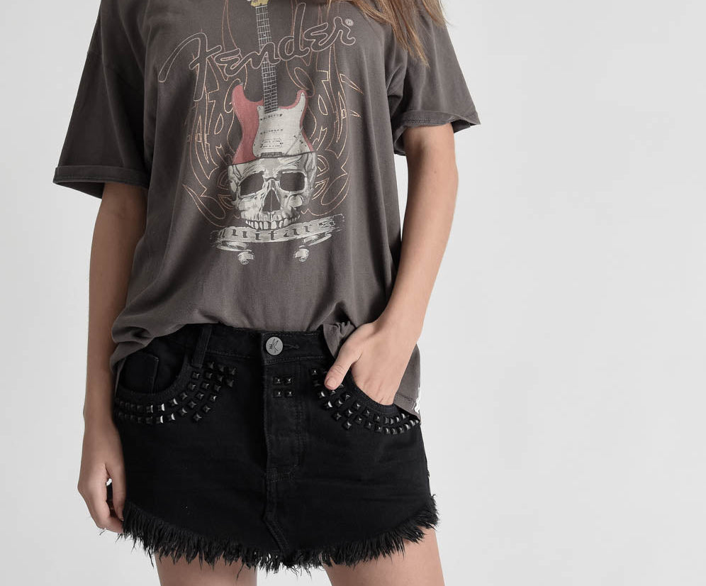 4040 DENIM MINI SKIRT