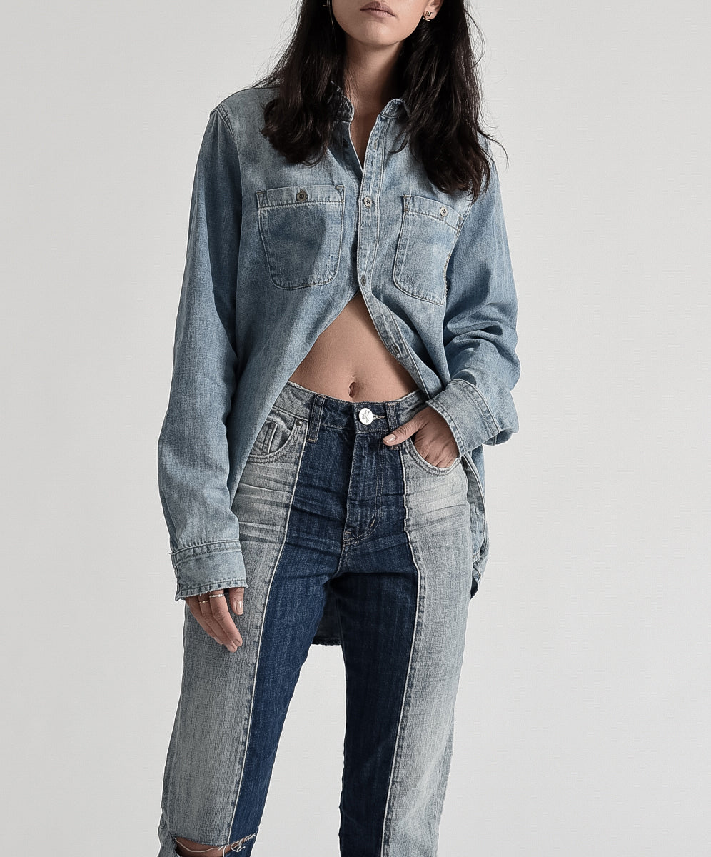Products LEGEND HIGH WAIST MOM JEAN BLUE