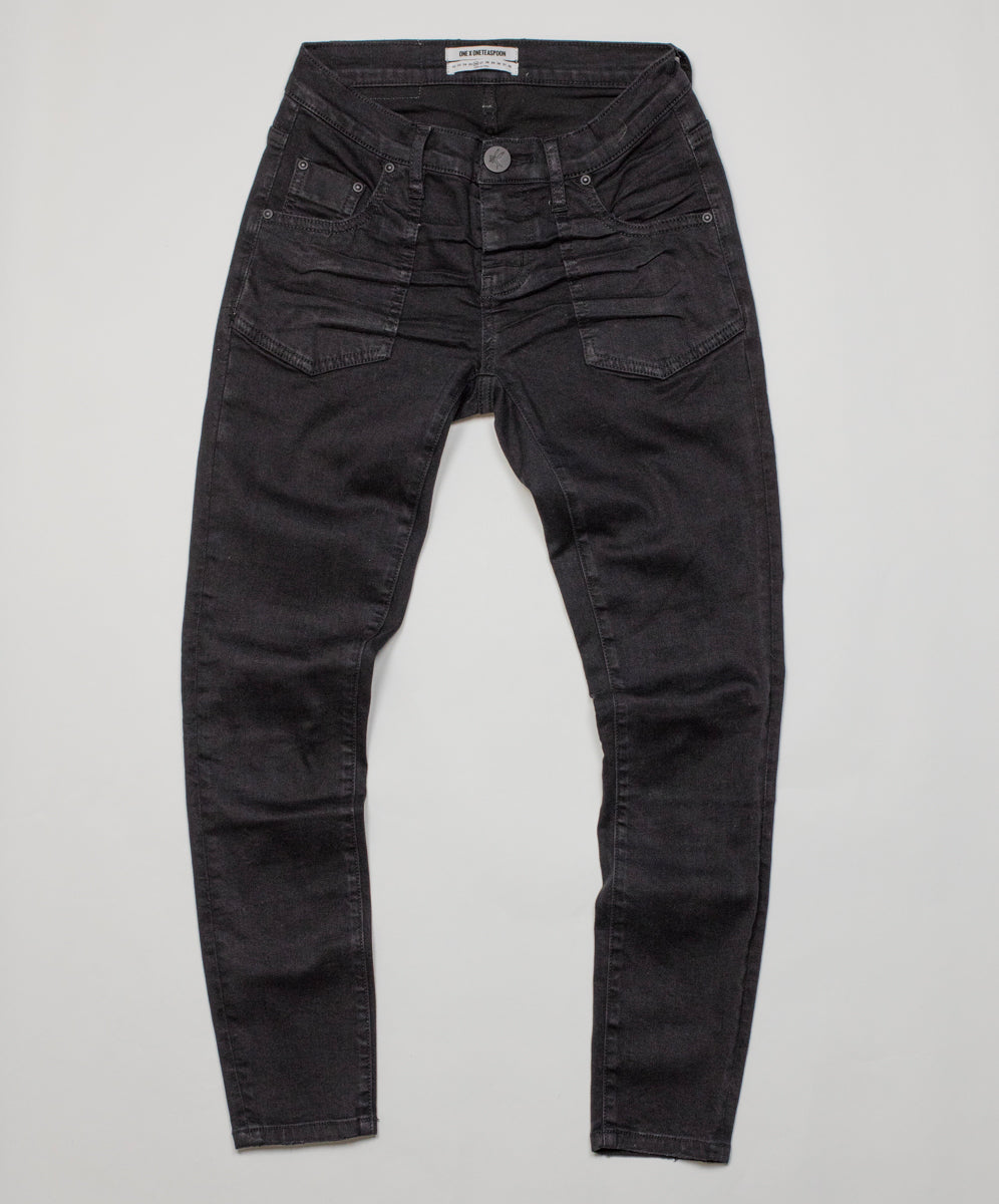 Products FREEBIRDS II LOW WAIST SKINNY JEAN BLACK