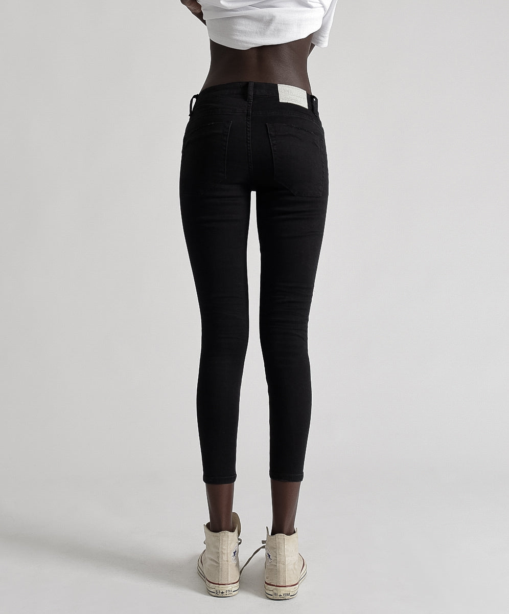 Products FREEBIRDS II LOW WAIST SKINNY JEAN BLACK