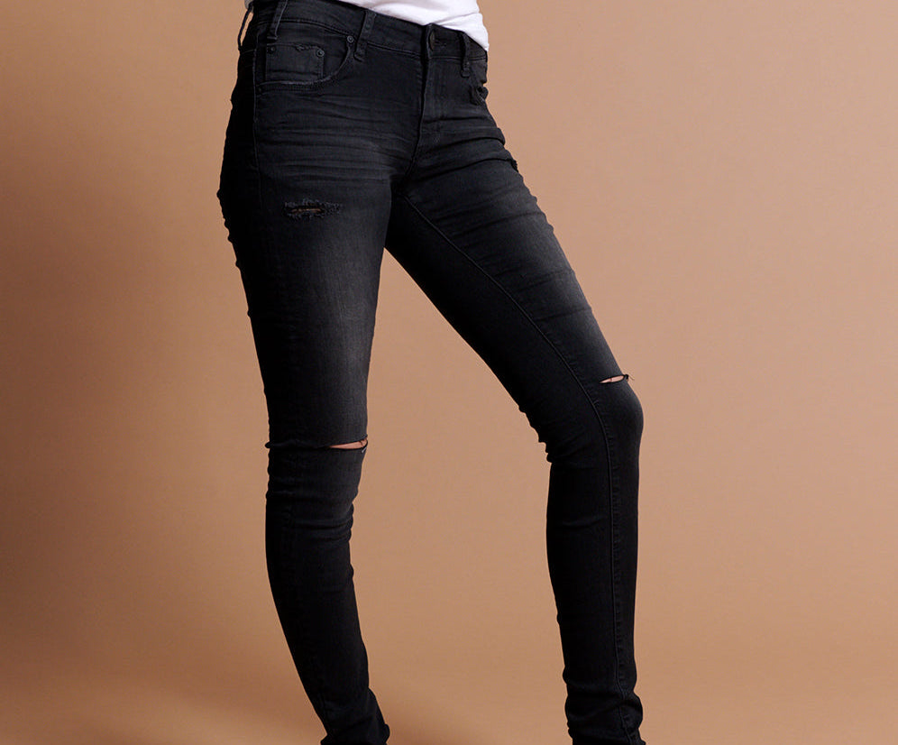 HOODLUMS MID RISE SKINNY JEAN
