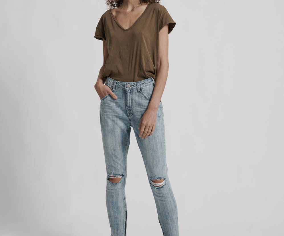 FREEBIRDS HIGH WAIST SKINNY JEANS