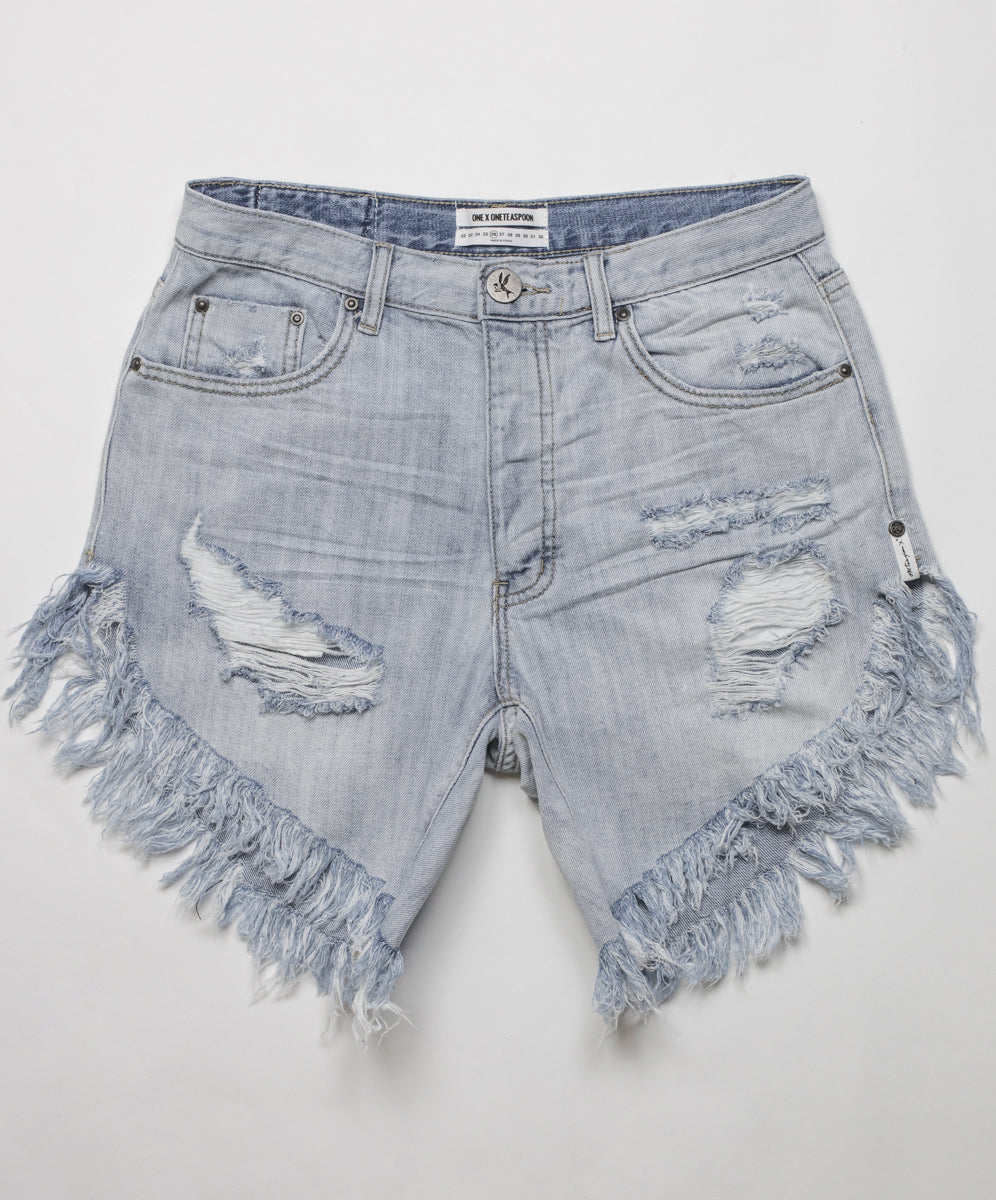Products DIAMONDE FRANKIES LONG LENGTH DENIM SHORT