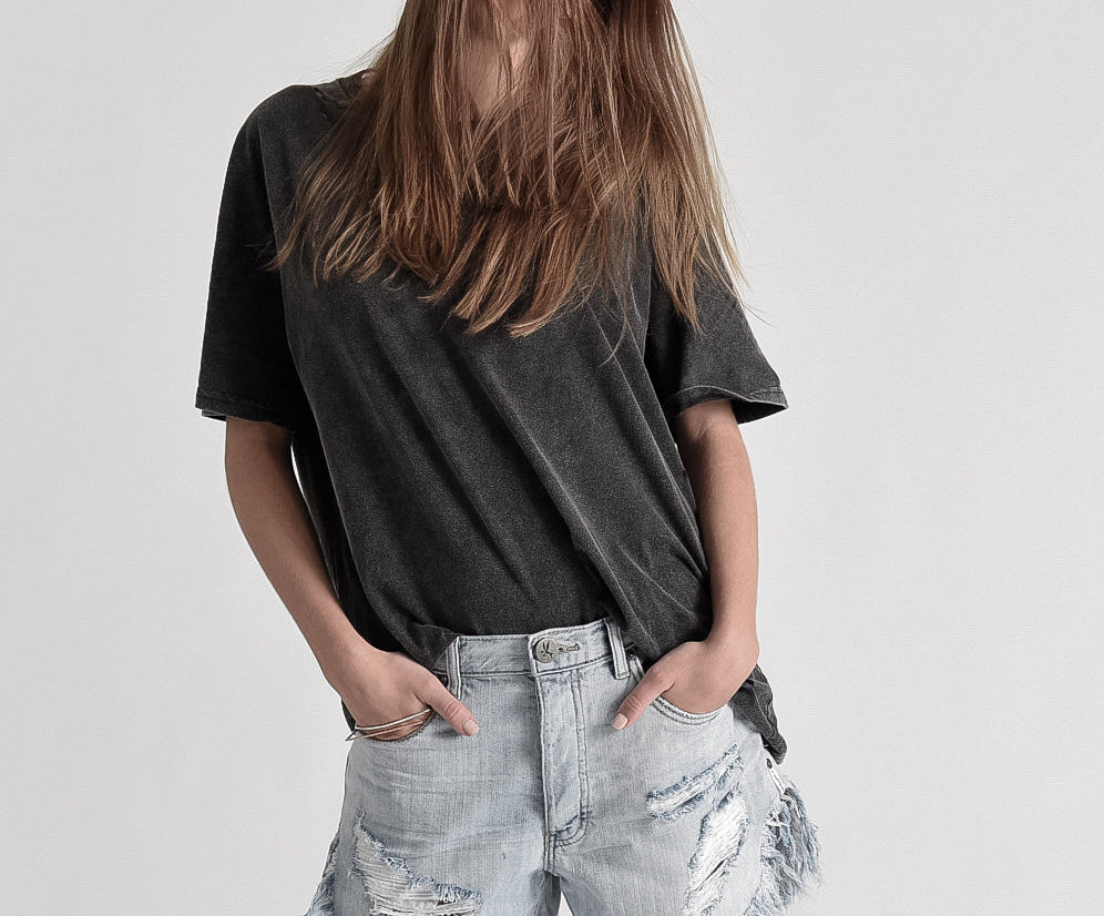 DIAMONDE FRANKIES LONG LENGTH DENIM SHORT