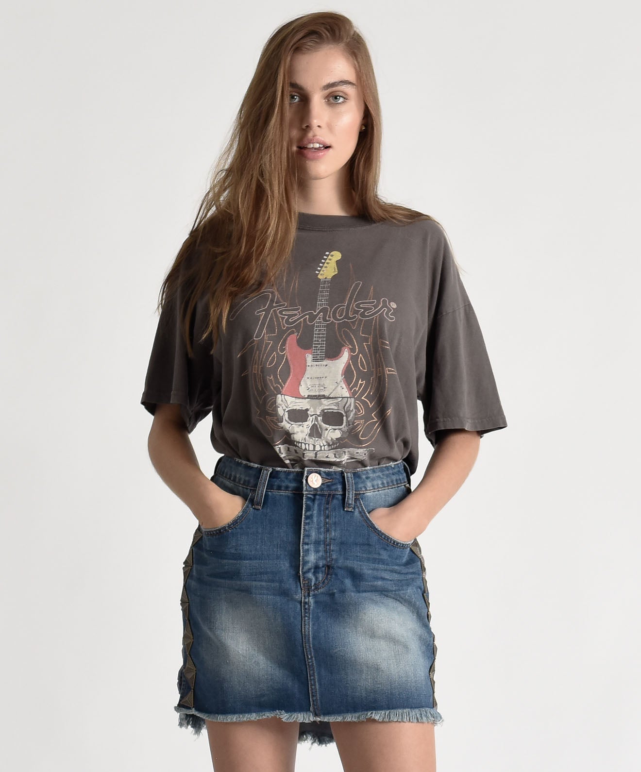 Products BLUE CULT 2020 MINI HIGH WAIST DENIM SKIRT