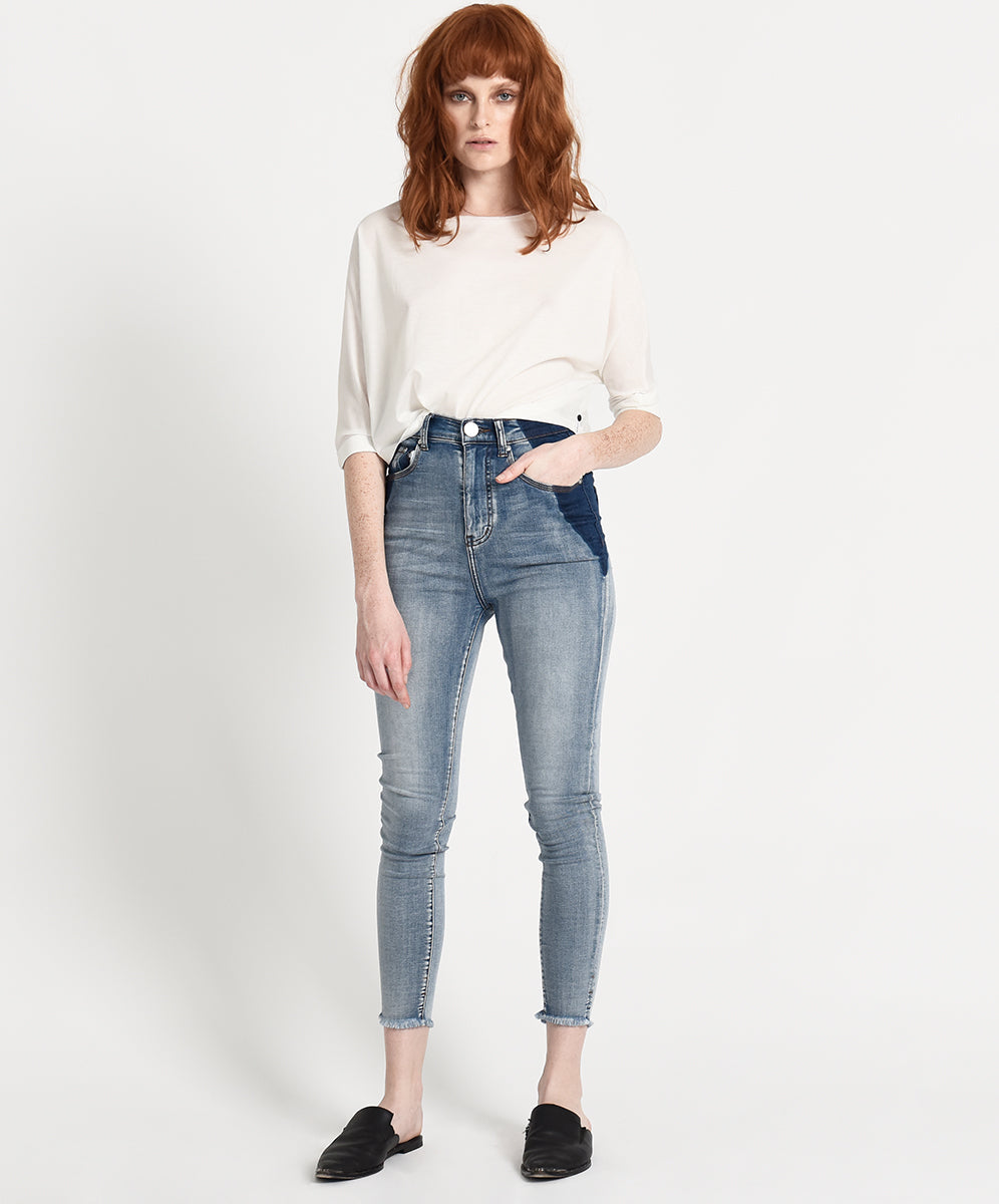 Products COBAINE FREEBIRDS II SUPER HIGH WAIST SKINNY JEANS