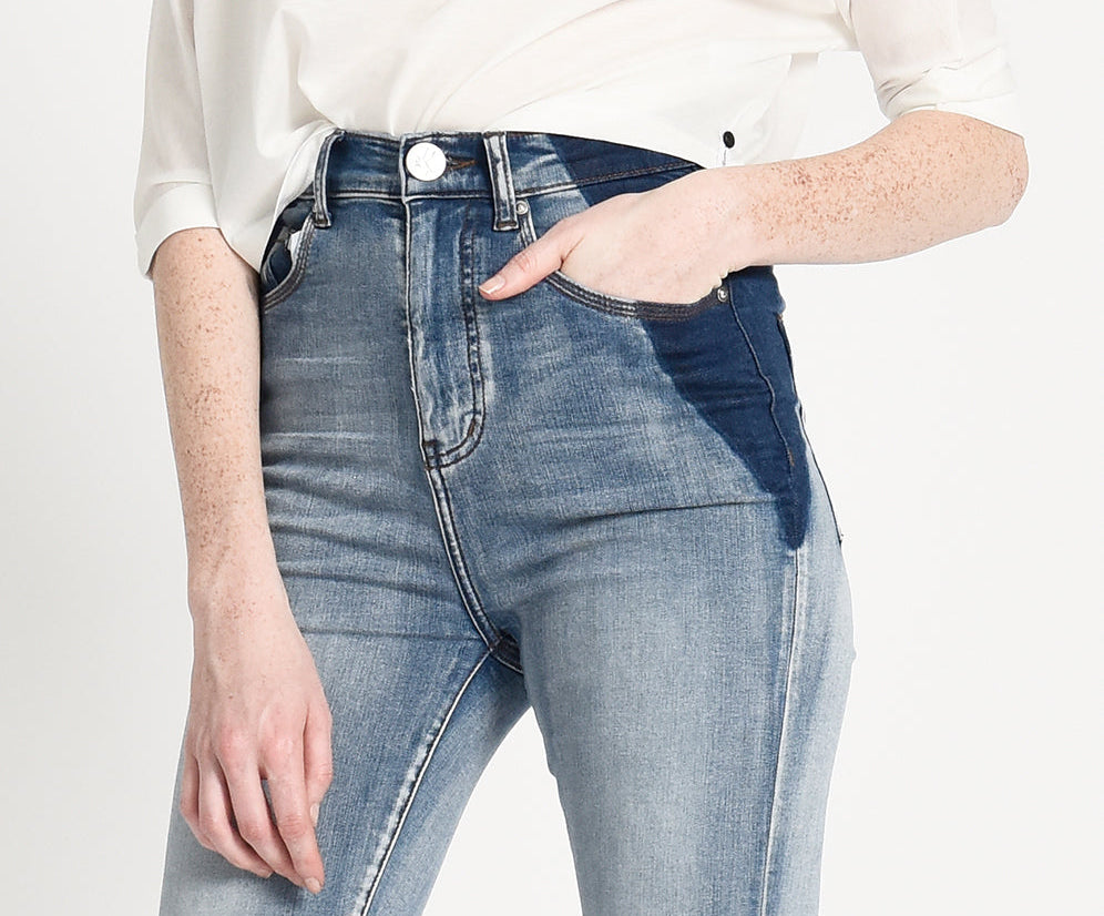 COBAINE FREEBIRDS II SUPER HIGH WAIST SKINNY JEANS