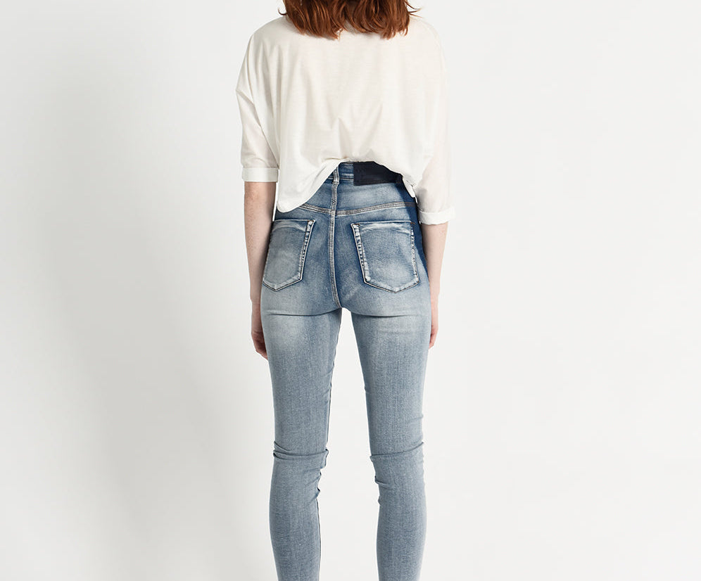 COBAINE FREEBIRDS II SUPER HIGH WAIST SKINNY JEANS