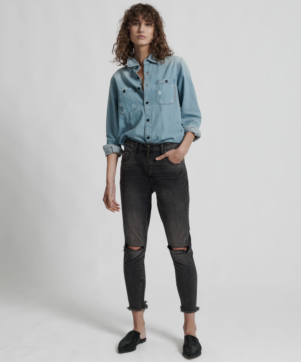 Products DOUBLE BASS FREEBIRDS HIGH WAIST SKINNY JEANS