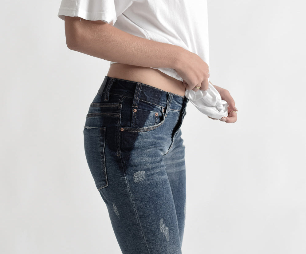 Hoodlums Mid Waist Skinny Denim Jeans - Superstar Blue