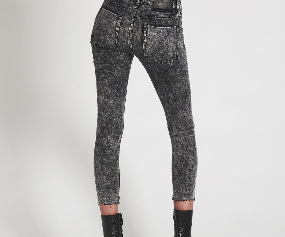 GREY SOCIETY FREEBIRDS II LOW WAIST SKINNY JEANS