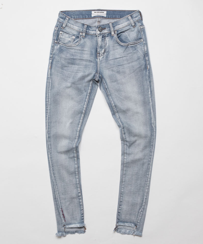 Products Freebirds Ii Low Waist Stretch Skinny Denim Jeans - Cobaine
