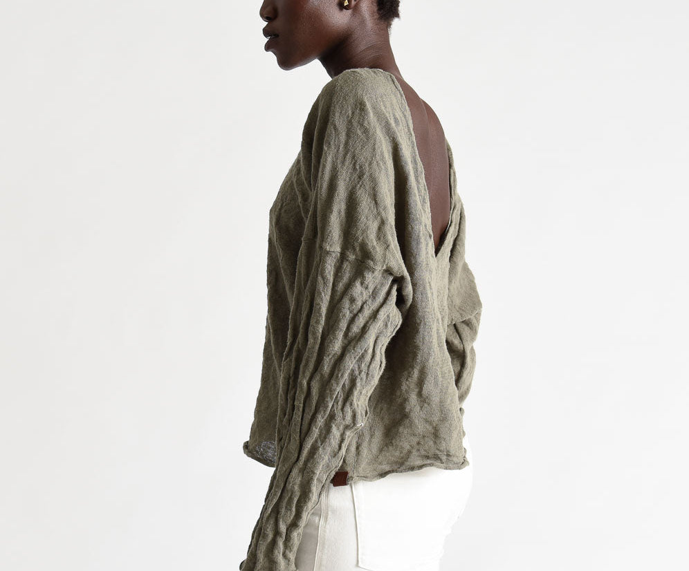 BRIGADE STEEL KNIT TOP