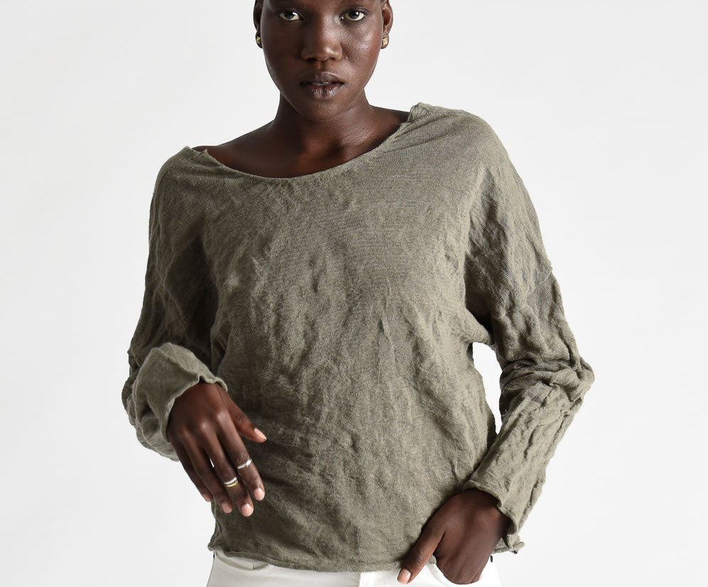 BRIGADE STEEL KNIT TOP