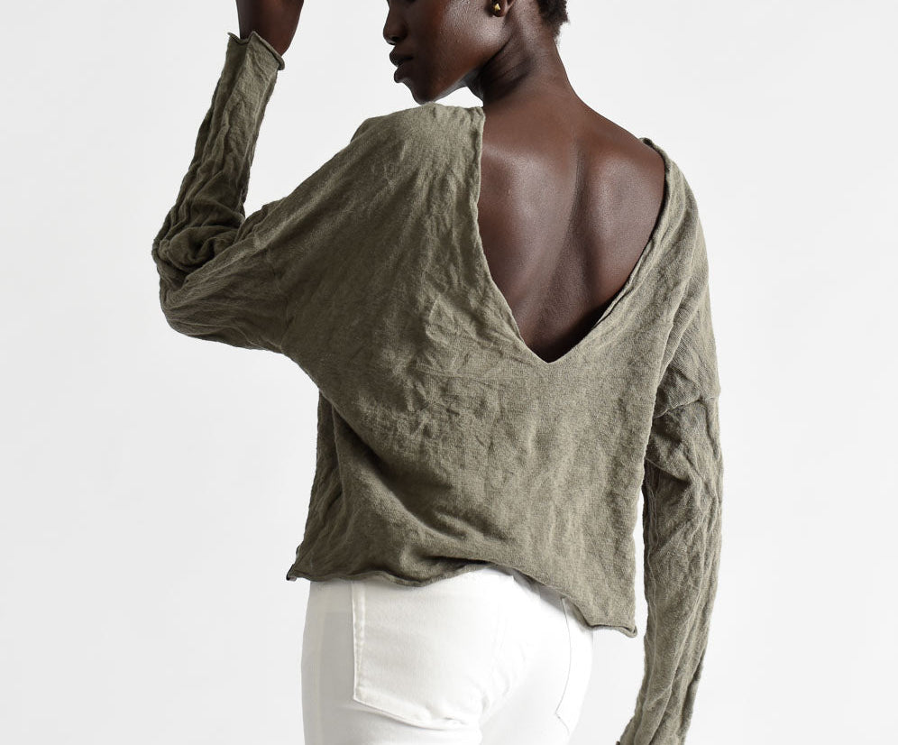 BRIGADE STEEL KNIT TOP