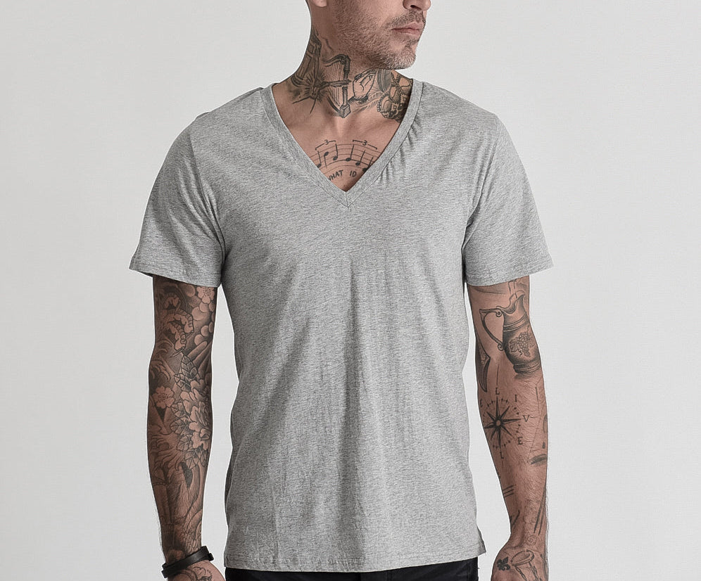 DEEP V COTTON TEE