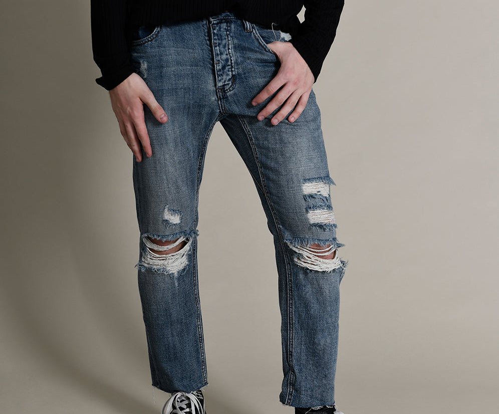 BLUE SUEDE MR WHITES DENIM JEAN BLUE