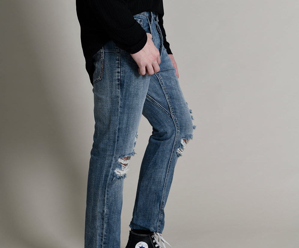 BLUE SUEDE MR WHITES DENIM JEAN BLUE