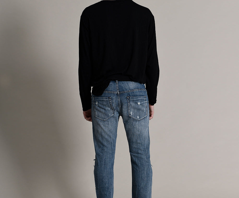 BLUE SUEDE MR WHITES DENIM JEAN BLUE