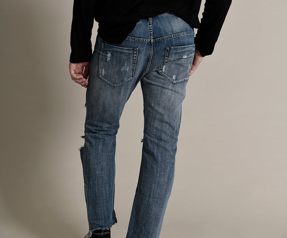 BLUE SUEDE MR WHITES DENIM JEAN BLUE