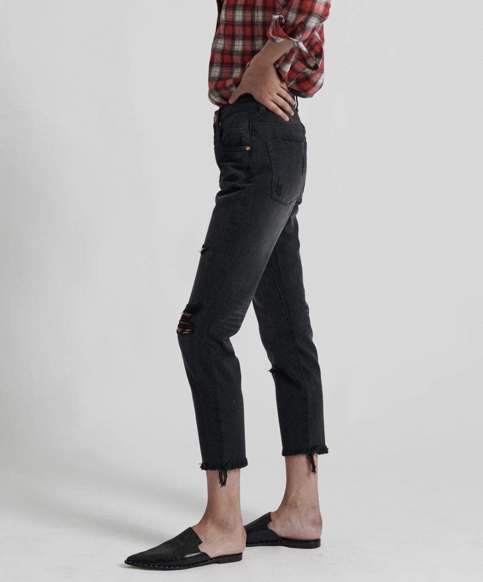 Products BLACK OAK HIGH WAIST AWESOME BAGGIE