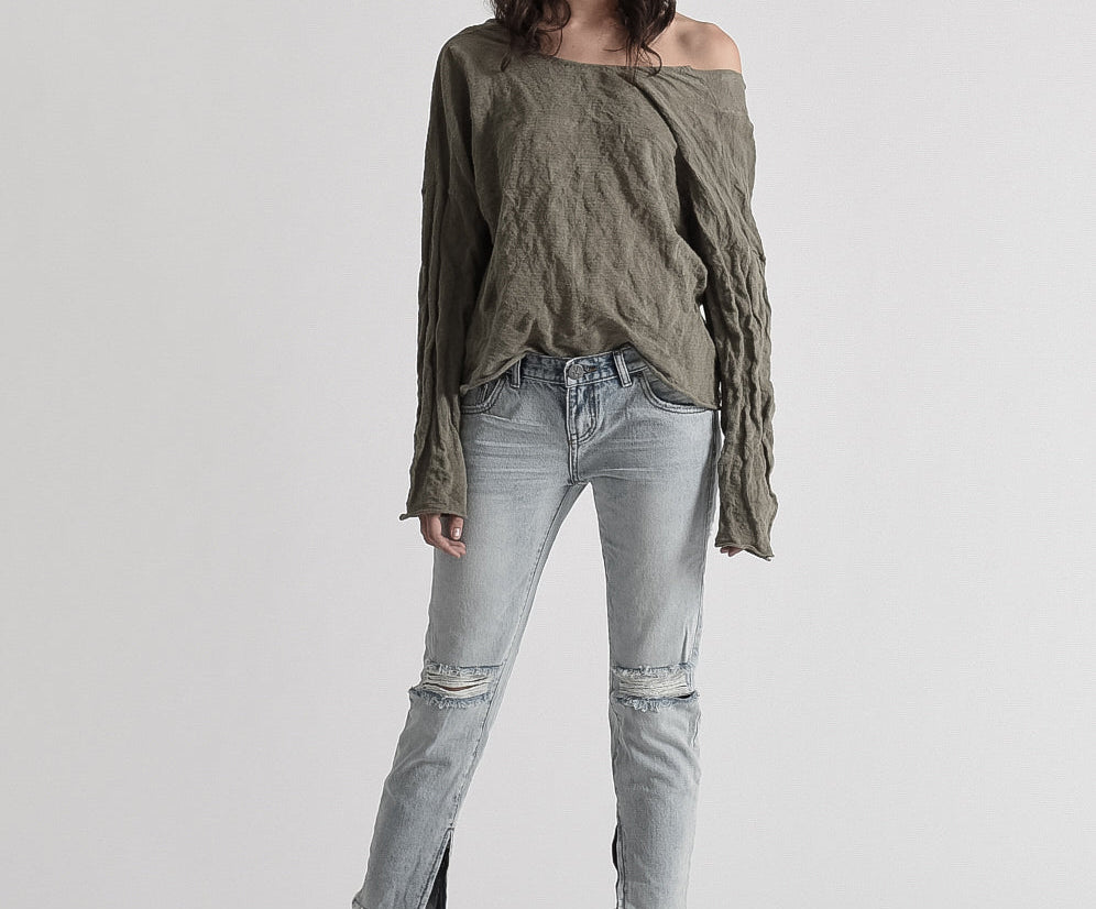 Freebirds Low Waist Rigid Skinny Denim Jeans - Blue Hart