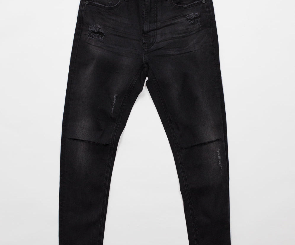 Freebirds Ii Low Waist Stretch Skinny Denim Jeans - Jett Black