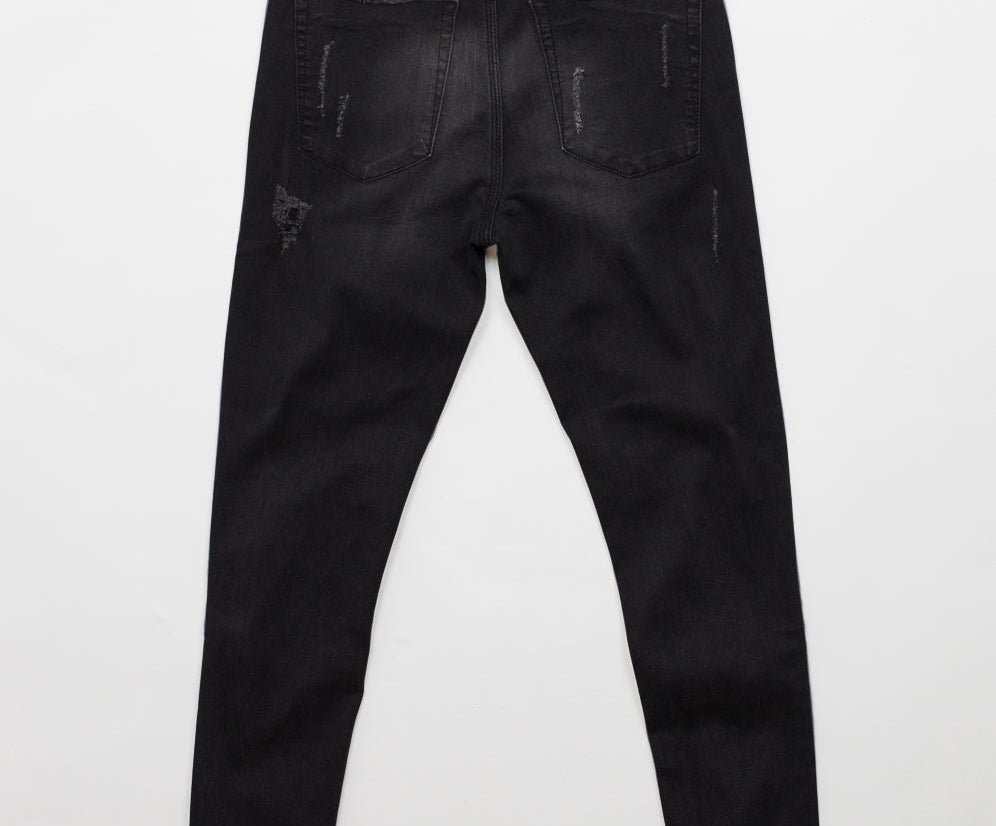 Freebirds Ii Low Waist Stretch Skinny Denim Jeans - Jett Black