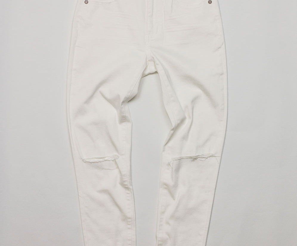 Freebirds Ii High Waist Stretch Skinny Denim Jeans - True White