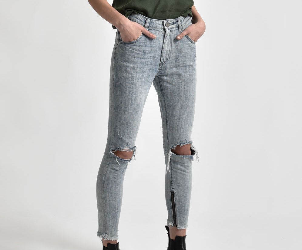 ROCKY HIGH WAIST FREEBIRDS BLUE